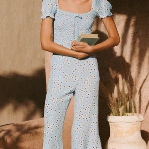 Della Blue Jumpsuit 🦋 Faithfull The Brand